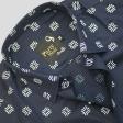 Print Blue Shirt : Party