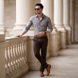 Print Gray Shirt : Party