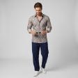 Print Purple Shirt : Party