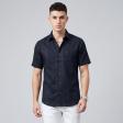 Combination Navy Blue Shirt : Ditto