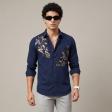 Combination Navy Blue Shirt : Ditto