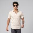 Self Design Cream Shirt : Ditto