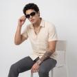 Self Design Cream Shirt : Ditto