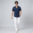 Self Design Blue Shirt : Ditto
