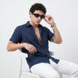 Self Design Blue Shirt : Ditto