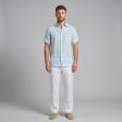 Plain Aqua Blue Shirt : Business