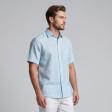 Plain Aqua Blue Shirt : Business