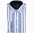 Stripes Dark Blue Shirt : Business
