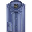 Stripes Dark Blue Shirt : Business