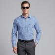 Checks Blue Shirt : Business