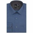 Checks Dark Blue Shirt : Business