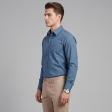 Checks Dark Blue Shirt : Business
