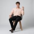 Plain Peach Shirt : Business