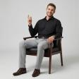 Plain Black Shirt : Business