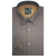 Self Design Brown Shirt : Business