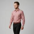 Self Design Peach Shirt : Business