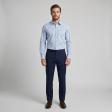 Self Design Blue Shirt : Business