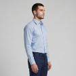 Self Design Blue Shirt : Business