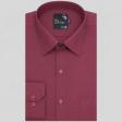 Self Design Maroon Shirt : Business