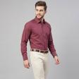 Self Design Maroon Shirt : Business