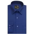 Self Design Dark Blue Shirt : Business