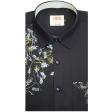 Handpainted Navy Blue Shirt : Ditto