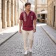 Handpainted Maroon Shirt : Ditto