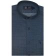 Print Blue Shirt : Party