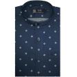 Print Blue Shirt : Party