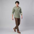 Print Green Shirt : Party