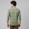 Print Green Shirt : Party