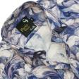 Print Blue Shirt : Party