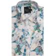 Print Blue Shirt : Party