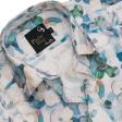 Print Blue Shirt : Party