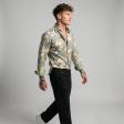 Print Green Shirt : Party