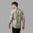 Print Green Shirt : Party