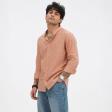 Plain Peach Shirt : Party