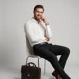 Plain Cream Shirt : Business