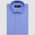 Self Design Blue Shirt : Business