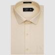 Self Design Cream Shirt : Business