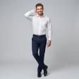 Self Design White Shirt : Business
