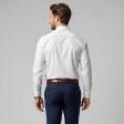 Self Design White Shirt : Business
