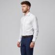 Self Design White Shirt : Business