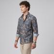 Print Blue Shirt : Ditto