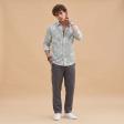 Print Green Shirt : Ditto