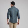 Print Blue Shirt : Party