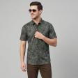Print Green Shirt : Party