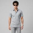 Print Gray Shirt : Party