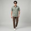 Print Green Shirt : Party