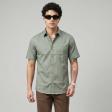 Print Green Shirt : Party